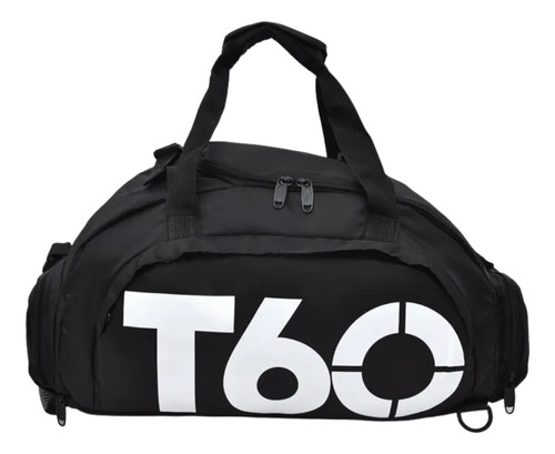 Bolsa Mala Fitness Para Academia Treino Esportiva De Viagem Cor Preto T60