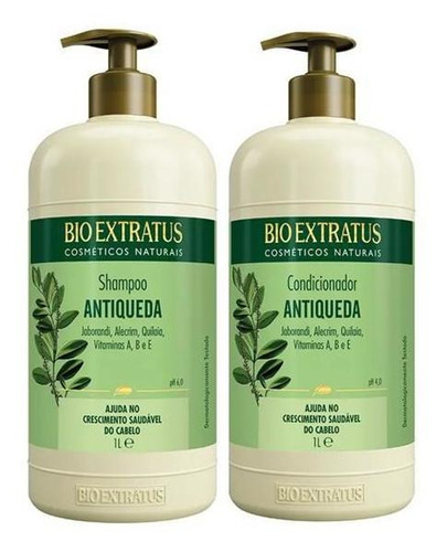 Kit Jaborandi Antiqueda Shampoo + Condicionador Bio Extratus