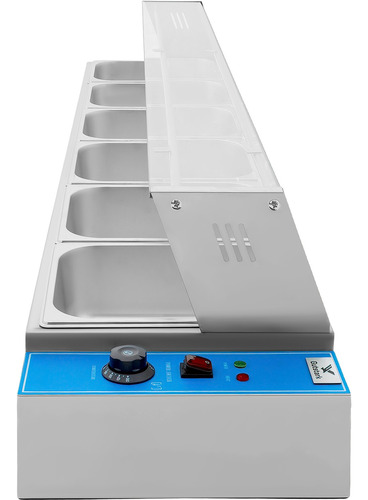 Bufetera Baño Maria Chafer Electrico 6 Insertos Acero Inox