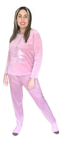 Pack 2 Pijamas Mujer Plush Excelente Calidad