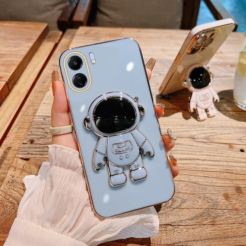 Li Capa Para Redmi 13c Electroplate Silicone Astronauta