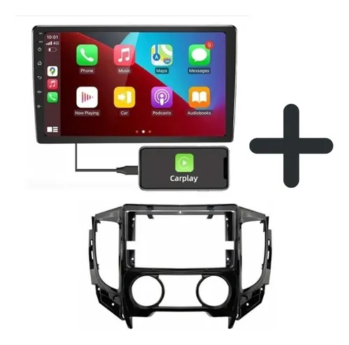 comprar Radio 9 Qled Android Carplay 4gb\u002F64g + Bisel Mitsubishi L200