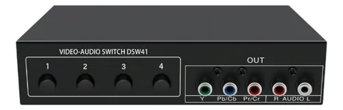 comprar Comutador De Sinal De Vídeo Componente 4x1 Ypbpr Ycbcr Audio