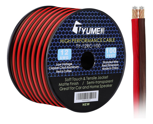 Cable De Instalacion Automotriz Doble Tyumen 12awg X Metro