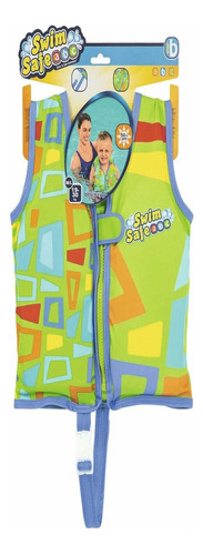 Chaleco De Natación Aquastar M/l Swim Safe - Bestway Color Verde