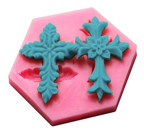 Molde Biscuit Em Silicone Cruz Espírito Santo Batizado Top