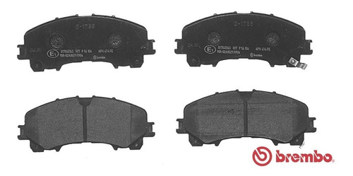 Imagen 1 de 5 de Pastillas De Freno Brembo Delanteras Nissan Xtrail T32