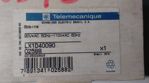 Imagem 5 de 5 de Bobina Telemecanique/schneider - Lxi D40090 - (02588)