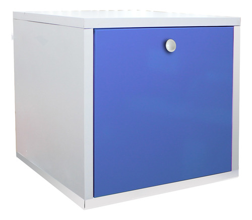 Buro Flotante Recamara Mdf Recamara Ensamblad Vinil Azul