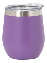 Comprar Mate Violeta 230ml Con Tapa Acero Inoxidable Para Bebidas