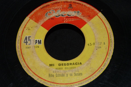 Jch- Ñiko Estrada Y Su Sonora Canta Eddy Martinez 45 Rpm