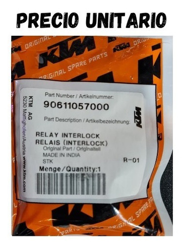 Imagen 3 de 5 de Relay Rele Relei Originales India Ktm 390 790 Adventure Adv