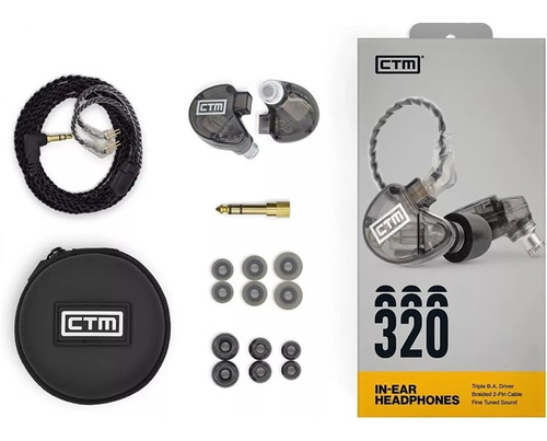 Ctm Ce320 Auriculares In Ear Para Monitoreo Pro Full Range