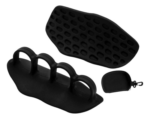 1 Pair Of Black Weightlifting Grips