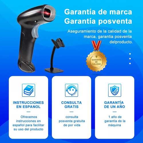 2.4g Lector De Código De Barras 1d/2d Lector Qr Inalámbrico