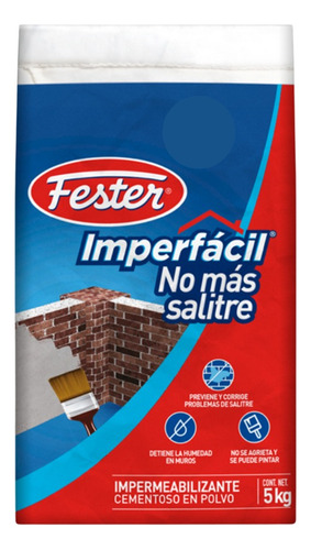 Fester Imperfácil No Más Salitre 5 Kg Color Gris