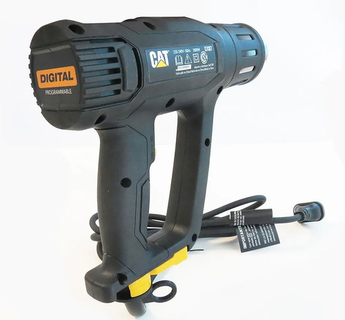 Imagen 7 de 9 de Pistola De Calor Caterpillar Cat 2000w Digital 5 Boquillas