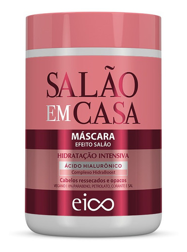 Eico Máscara Tratamento Salão Em Casa Hidratação Intensiva 1kg