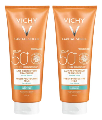 Combo X2 Vichy Capital Soleil Fps50 Beach Familiar 300 Ml