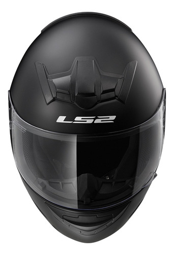 Imagen 6 de 9 de Casco Integral Moto Ls2 352 Rookie Solid Negro Mate Pr