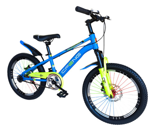 Bicicleta Aro 20 Cfeng Con Freno Disco Azul