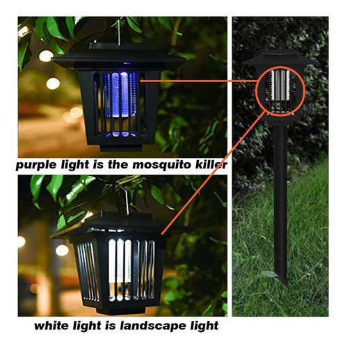 Bug Zapper Pro - Eliminador De Insectos Solar Led