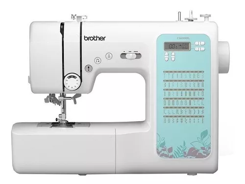 Máquina de coser recta Brother CS6000XL portable blanca y celeste 220V