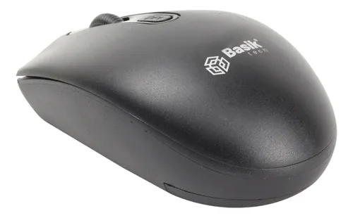Mouse Basik Tech - Modelo Básico, Color Gris