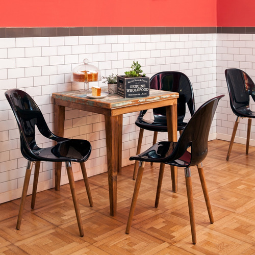 Imagen 6 de 7 de Silla De Comedor Diseño Nina Wood De Alta Durabilidad