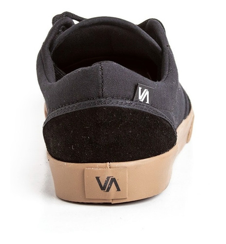 Imagen 5 de 5 de Zapatillas Va Skate Cuero / Lona Negro Caramelo Envió Gratis