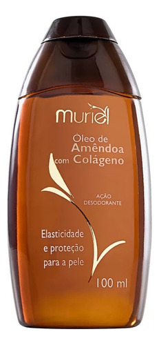 Kit 6 Óleo Corporal De Amêndoa Com Colágeno Muriel - 100ml