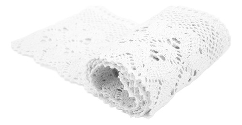 Encaje Blanco Blanco Para Cinta De Coser, Hilo De Algodón, 1