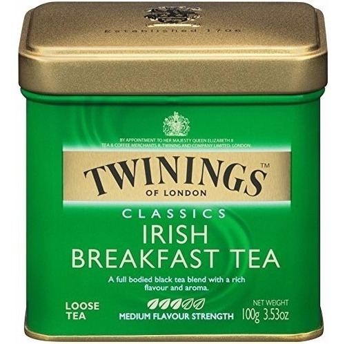 Te Twinings Ingles Irish Breakfast En Hebras Lata X 100gr