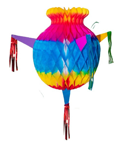 Papel Picado - Piñata Papel Jumbo Colores Color Multicolor Piñata Navideña