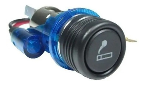 Acendedor Cigarro Isqueiro Gps Celular Carregador 12v Azul
