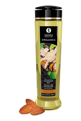 Aceite Para Masajes  240ml Fragancia Almendras Shunga