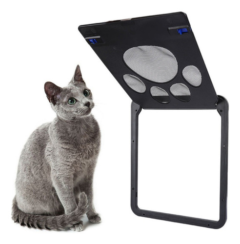 Puerta De Pantalla De Mascota Patrón De Huella De Perro De E