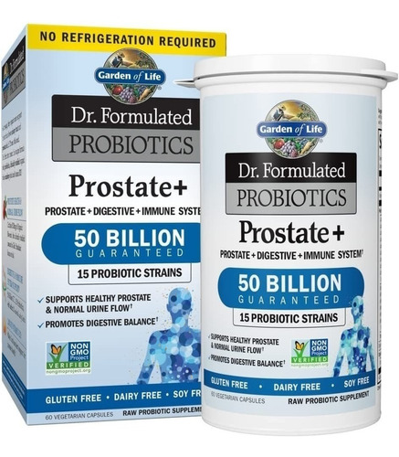 Prostate+ 50 Billones 60caps, No Refri, Garden Of Life,