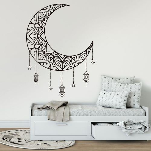 Vinil Decorativo 7654 Mandalas Luna Grande