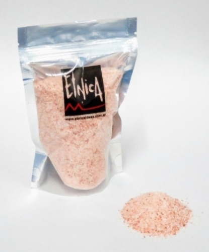 Imagen 2 de 6 de Doypack Sal Del Himalaya Fina Rosa Etnica 300 Gr