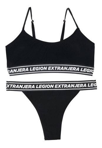 Corpiño Bikini Rap Negro
