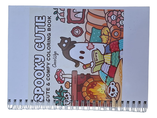 Livro De Colorir Spooky Cútis Com 40 Páginas Para Pintar