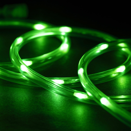 Wyzworks Luz De Cuerda Led Verde De 10 Pies - 8 Modos, Ilumi