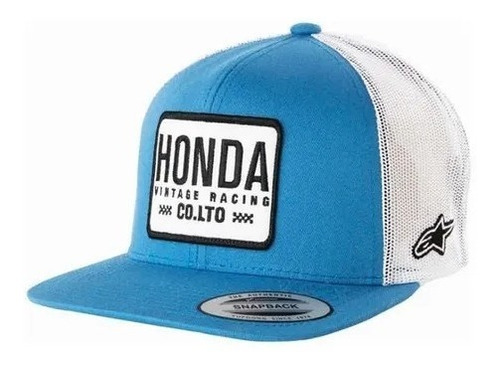 Gorra Honda Alpinestars Vintage Racing Visera Plana Do Motos