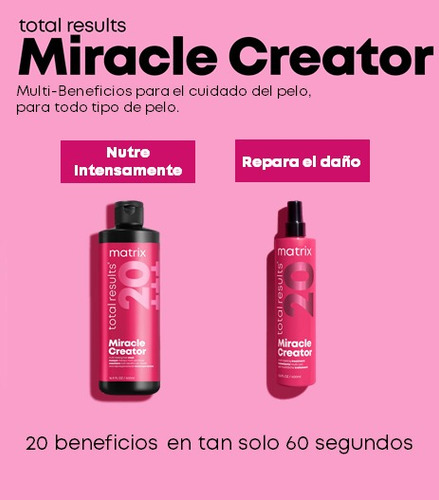 Imagen 4 de 5 de Spray Matrix Total Results Miracle Creator X190ml