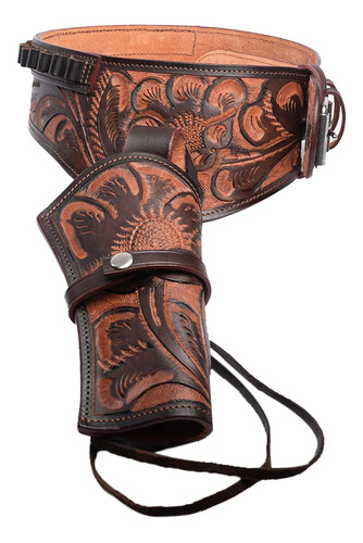 Full Grain Buff Leather 22 Caliber Plain Western Holster Her