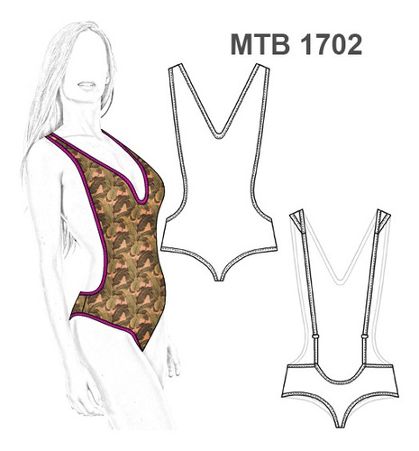 Molde, Patrón Trikini Body Mujer