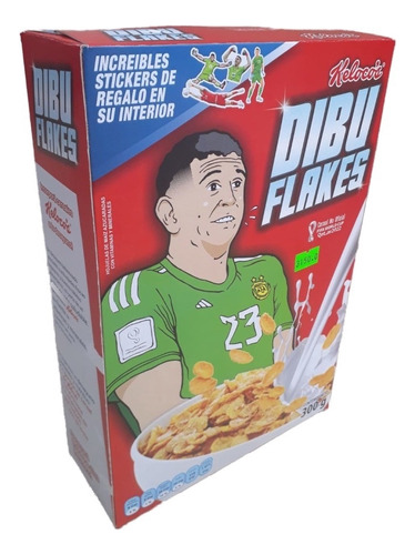 Caja Cereal Dibu Martinez Coleccion Mundial Qatar 2022 Raro