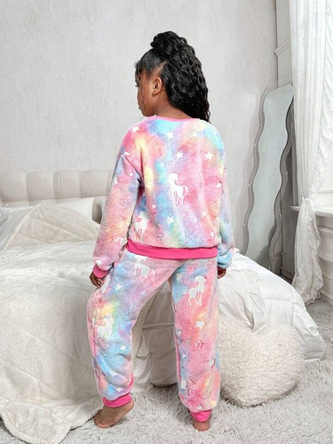 Pijama Invierno Polar Plush Peluche Luminoso Infantil Niños