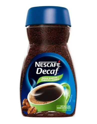 Café Descafeinado Nescafé Decaf 100% Puro 170 Gr
